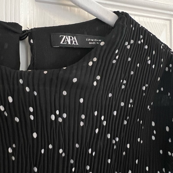 Zara sheer polka dot top. - Picture 3 of 4